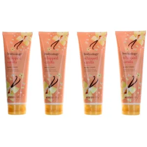Bodycology Women's Body Cream - Whipped Vanilla Each 8 oz Moisturizing, Pack of 4