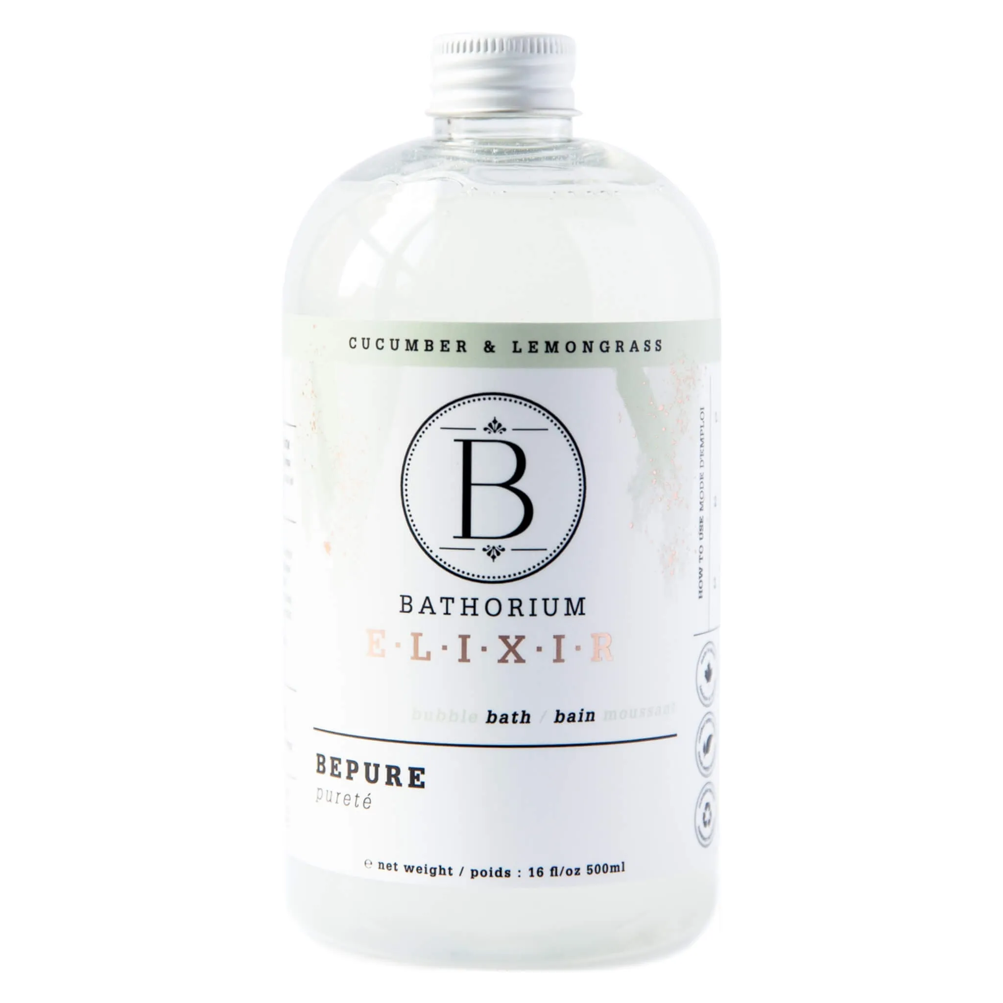 Bubble Bath Elixir - BePure, Cucumber & Lemongrass