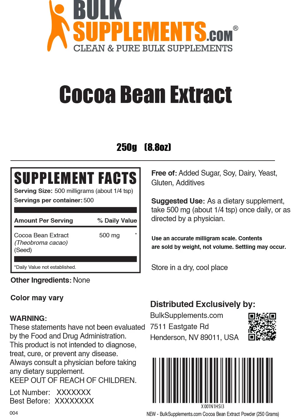 Cocoa Bean Extract Powder