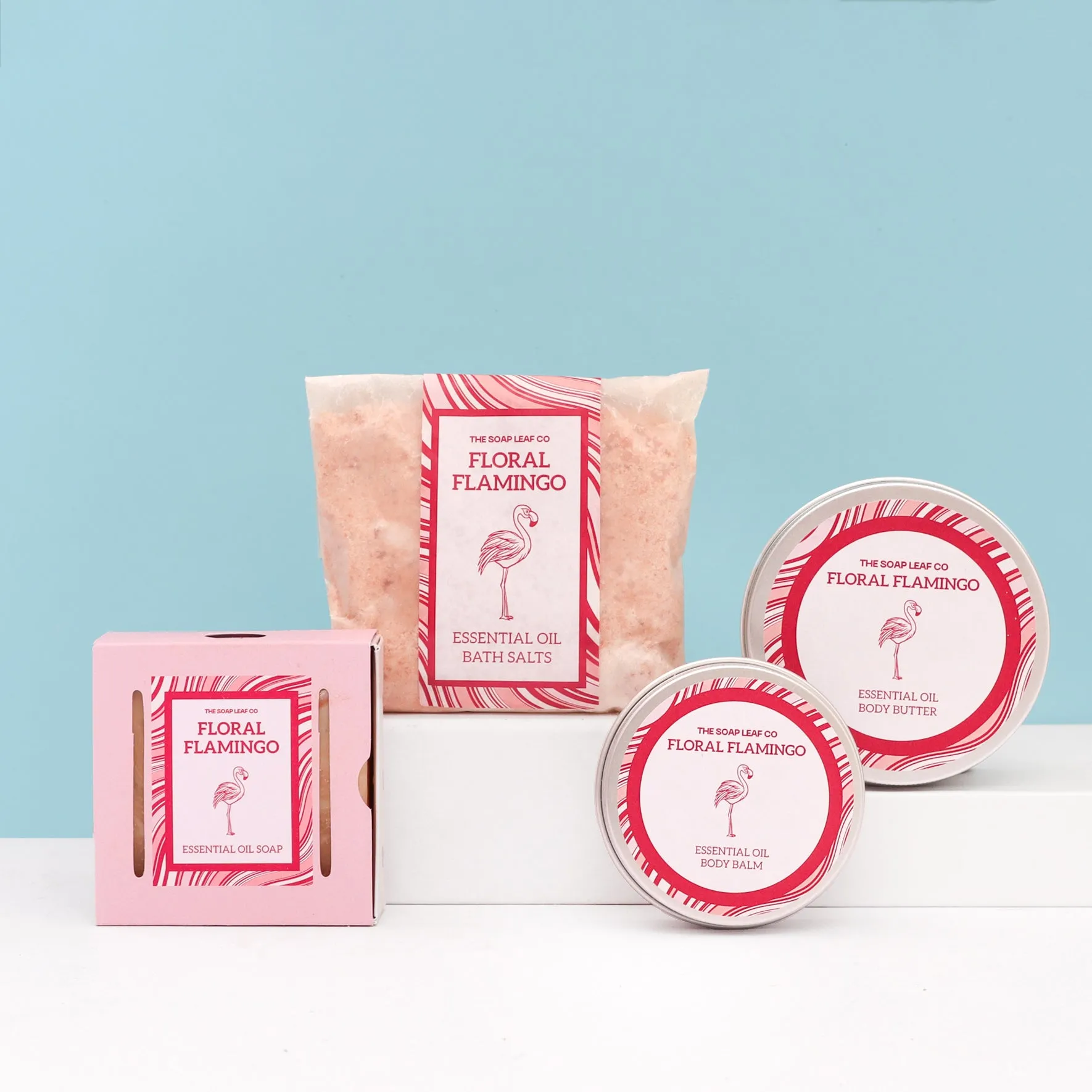 Essential Oil Bath Salts 250g - Floral Flamingo