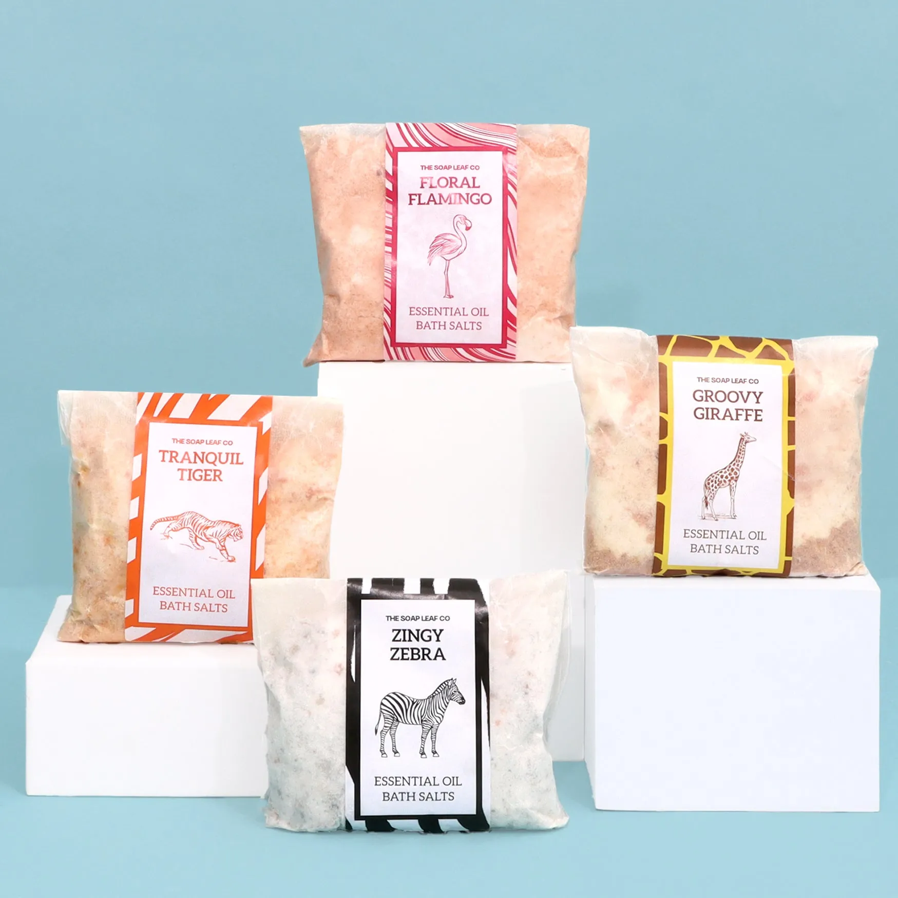 Essential Oil Bath Salts 250g - Floral Flamingo