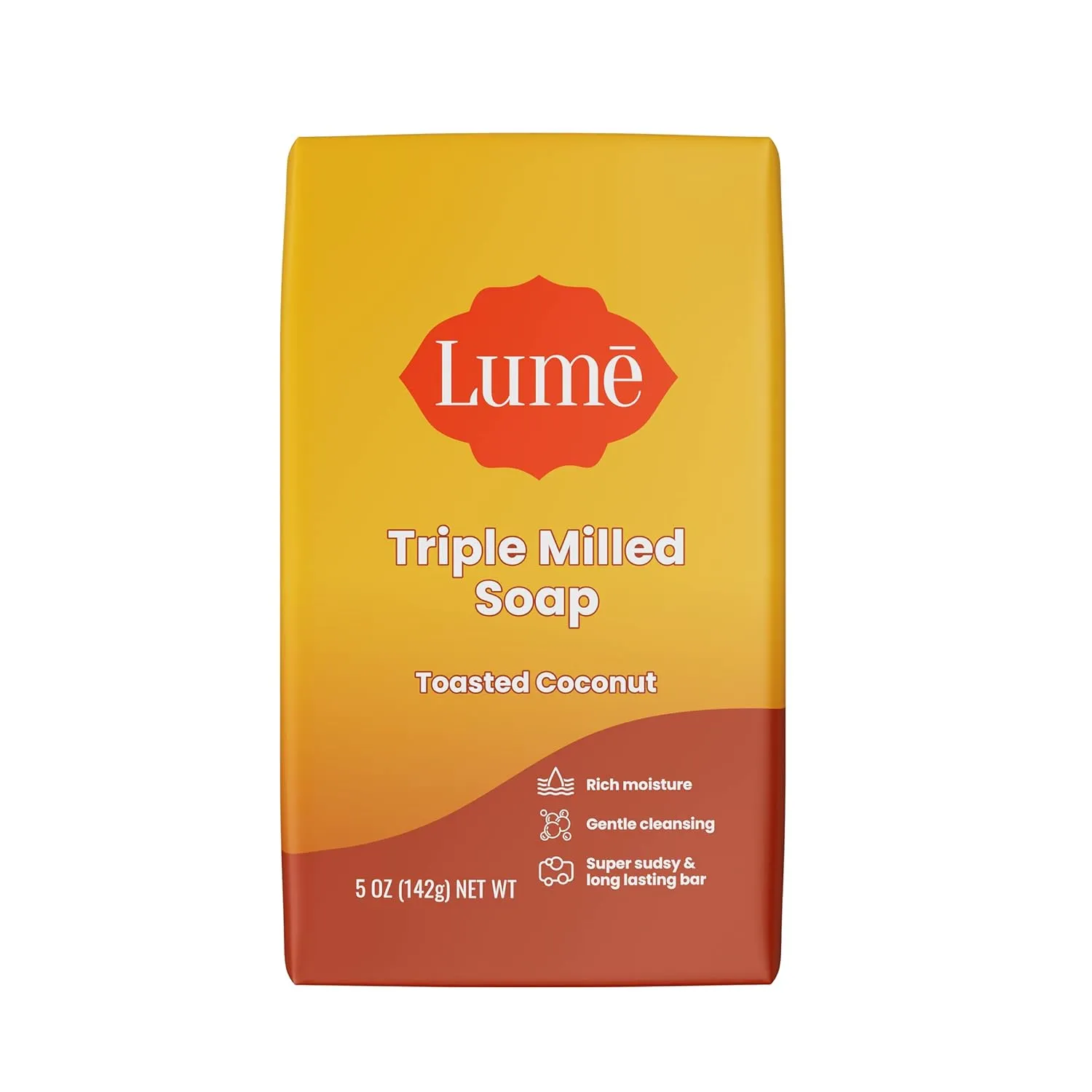 Lume Triple Milled Soap - Rich Moisture & Gentle Cleansing - Paraben Free, Phthalate Free, Skin Safe - 5 ounce (Peony Rose)