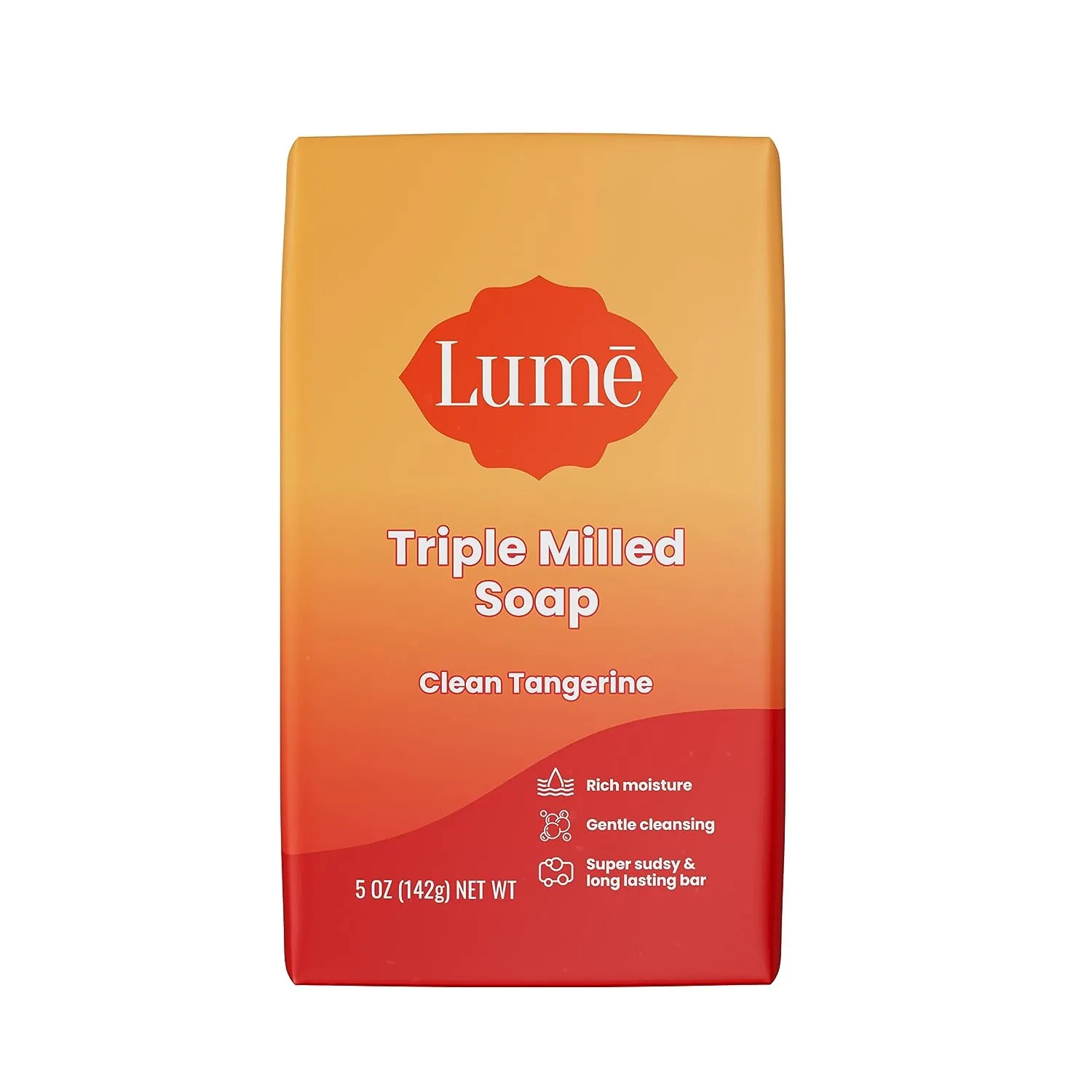 Lume Triple Milled Soap - Rich Moisture & Gentle Cleansing - Paraben Free, Phthalate Free, Skin Safe - 5 ounce (Peony Rose)