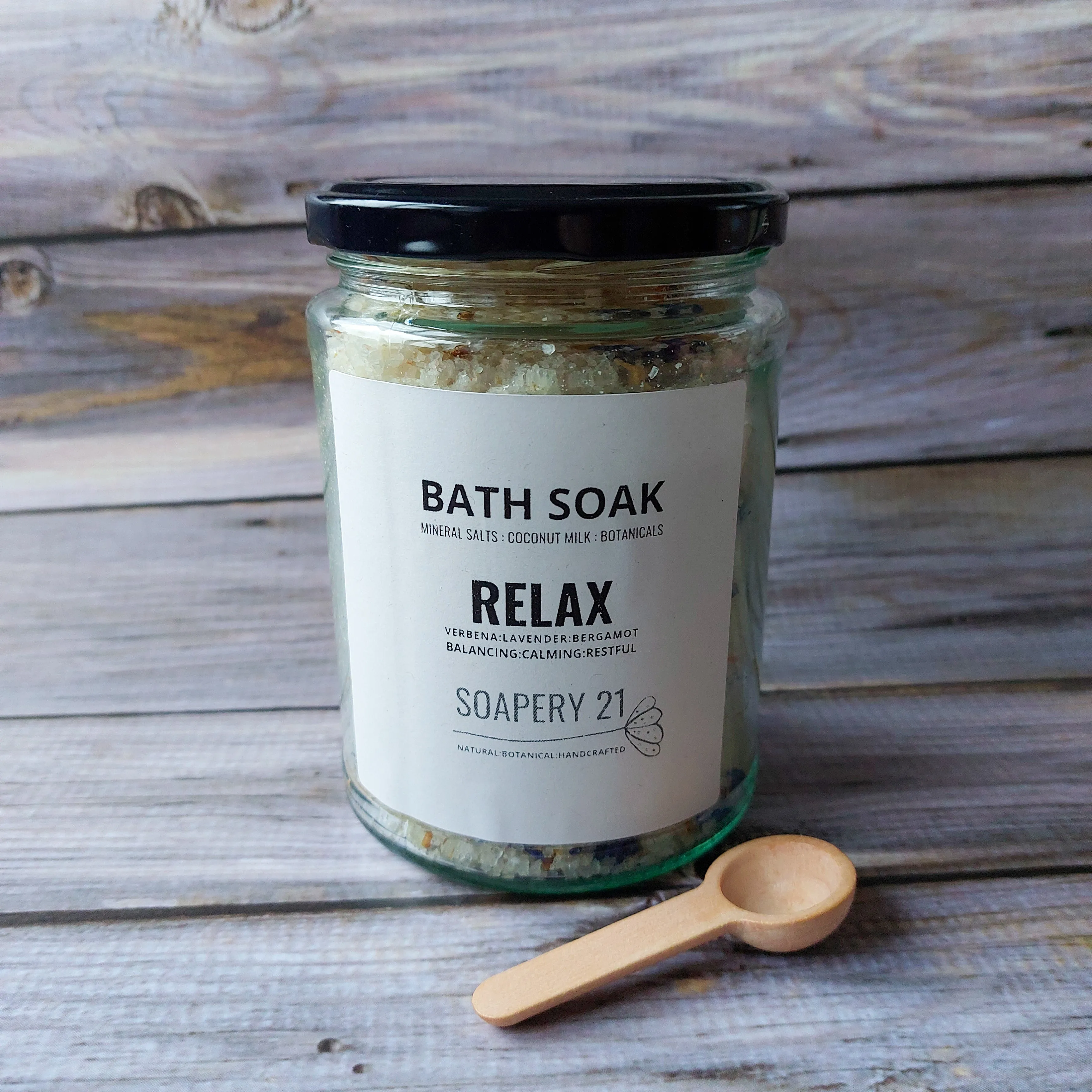 RELAX Bath Salt Soak Jar