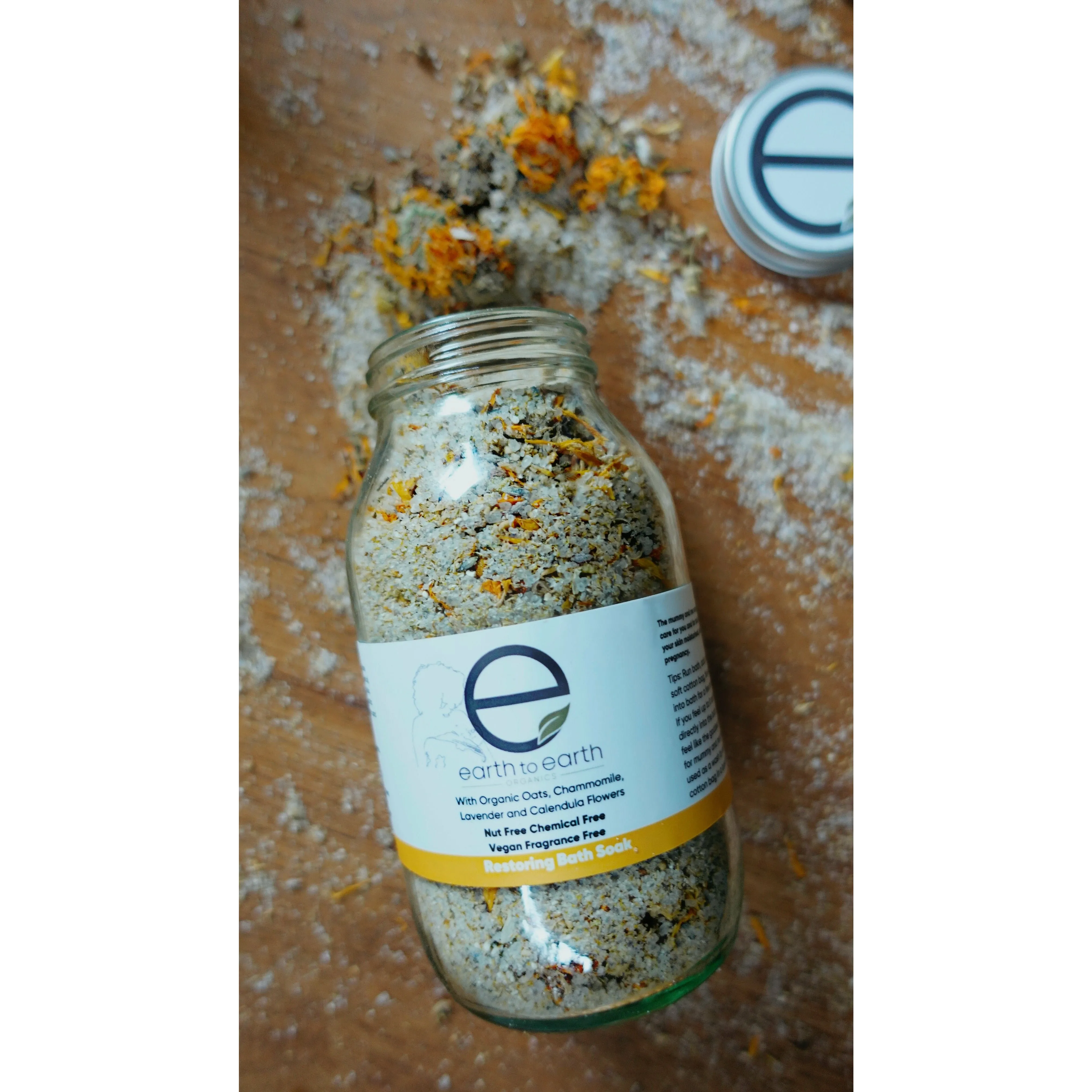 Restoring Bath Salt Soak with Chamomile Flowers and Organic Oats 500g